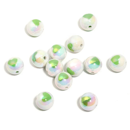 16mm Love UV Printing Acrylic Beads (monochrome 100pcs)