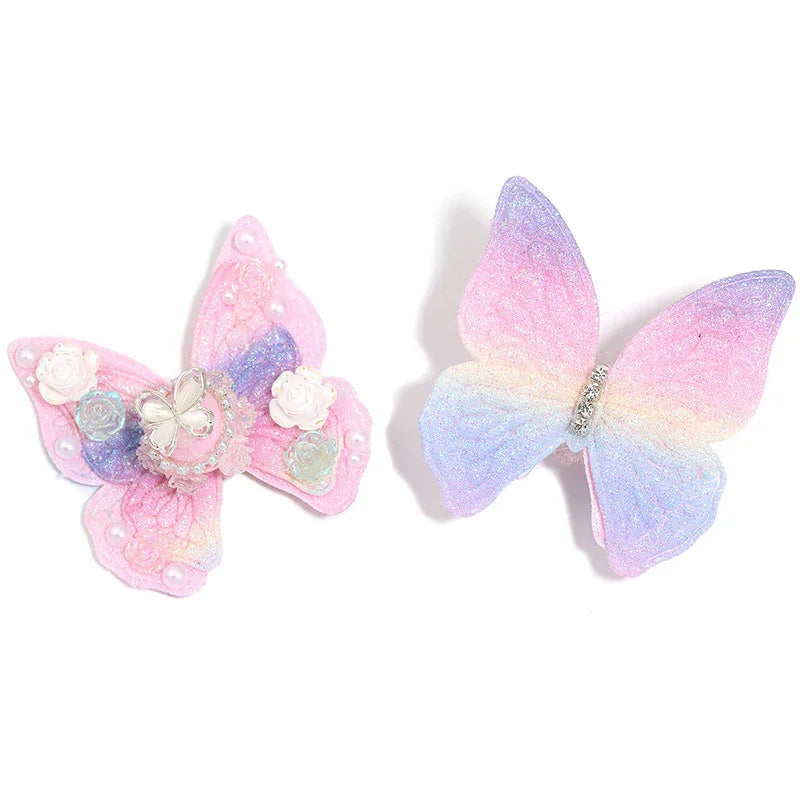 Resin Butterfly Beaded Macaron Color Acrylic DIY Beaded Pen Accessories