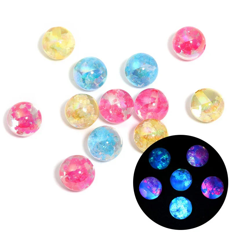 16MM Luminous Magic Candy Colored Beads | Acrylic Bead for DIY Bracelet Keychain Jewelry Making