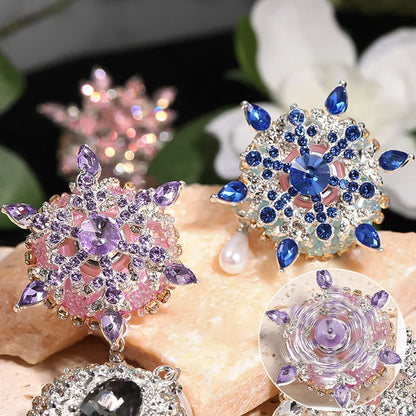 Snowflake Water Drill Beads Rotating Beads Random Color Mixing (can Be Rotated)