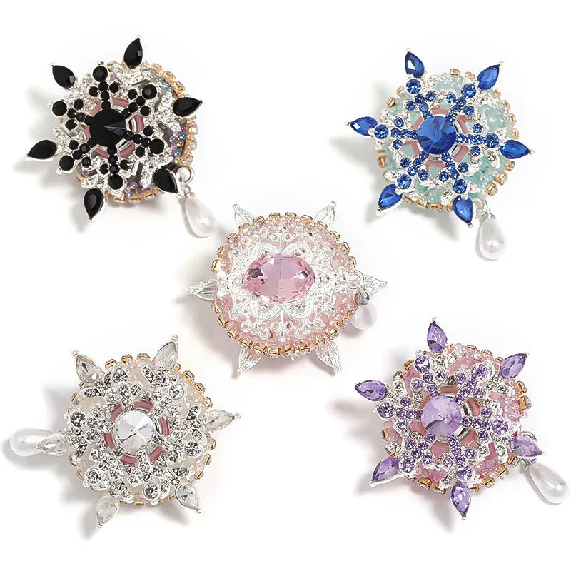 Snowflake Water Drill Beads Rotating Beads Random Color Mixing (can Be Rotated)
