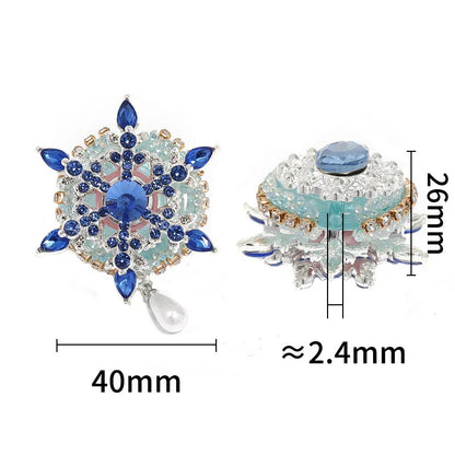 Snowflake Water Drill Beads Rotating Beads Random Color Mixing (can Be Rotated)