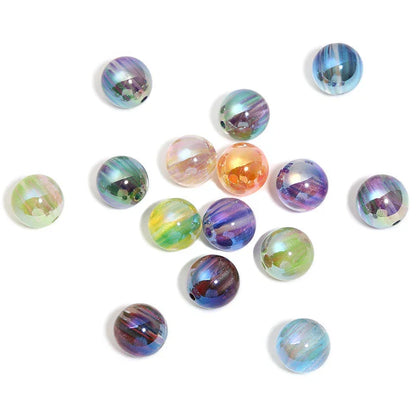 16mm High Transparent Colorful Aurora Meteor Beads Acrylic Beads