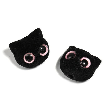 Flocking Cartoon Cat Eyes Big Eyes Kitten Acrylic Beads