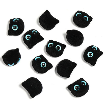 Flocking Cartoon Cat Eyes Big Eyes Kitten Acrylic Beads