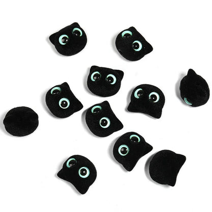 Flocking Cartoon Cat Eyes Big Eyes Kitten Acrylic Beads