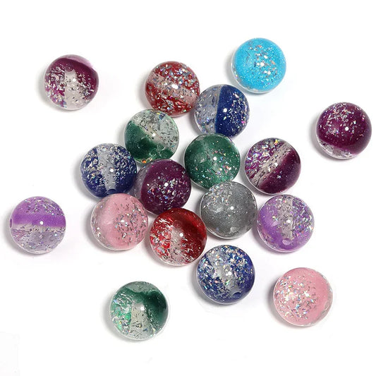 16MM-20MM Acrylic Fine Shiny Round Beads Transparent Double Crystal Ball