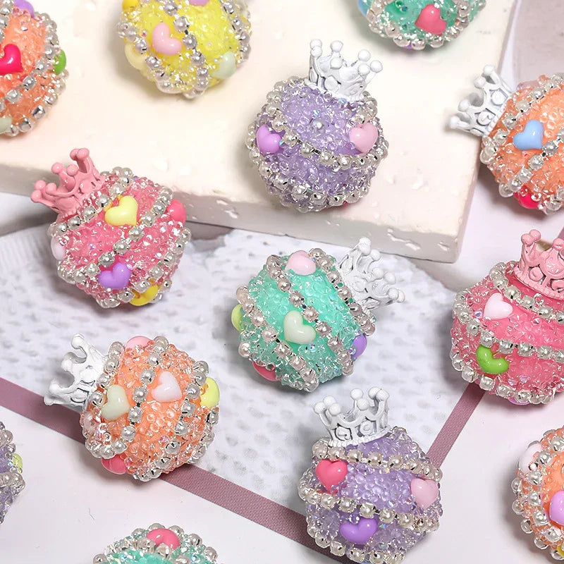 19MM Crown Sugar Beads Drill Ball Straight Hole Beads