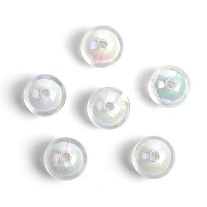 16mm Jelly Crack Beads Burst Straight Hole Round Beads Acrylic Floral Beads