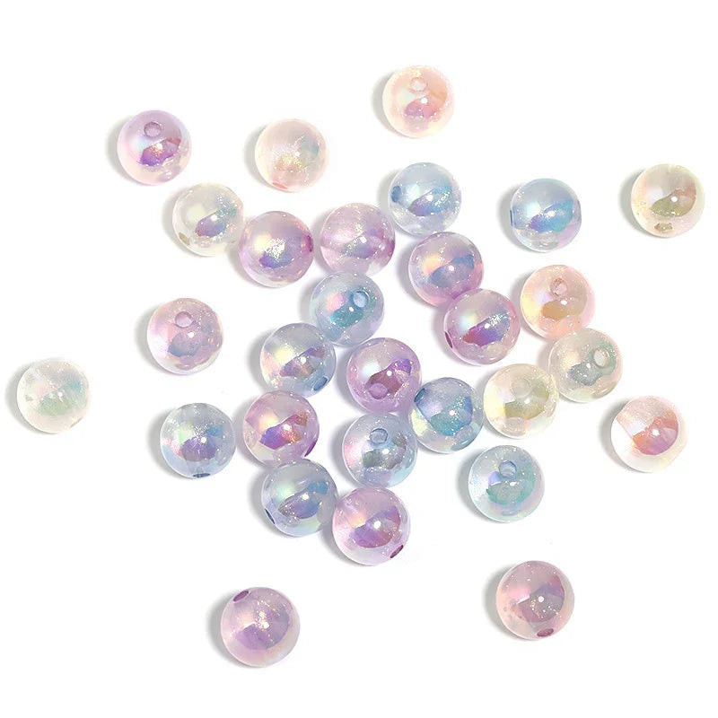 16mm Glass Beads Luminous Beads (Random Color Mixing) | Acrylic Bead for DIY Bracelet Keychain Jewelry Making