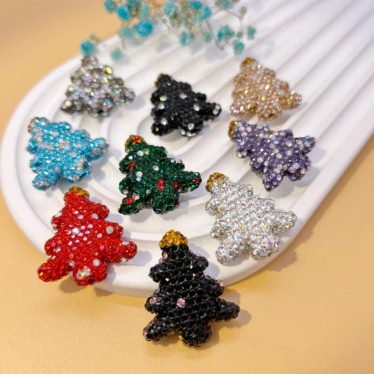 Christmas Tree Soft Clay Beads Drilled Straight Hole Beads
