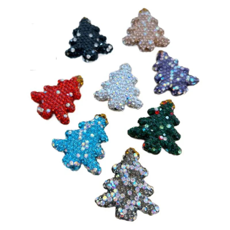 Christmas Tree Soft Clay Beads Drilled Straight Hole Beads