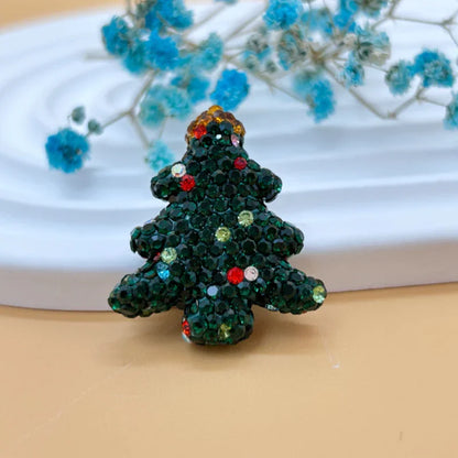 Christmas Tree Soft Clay Beads Drilled Straight Hole Beads