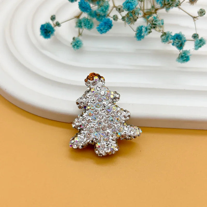 Christmas Tree Soft Clay Beads Drilled Straight Hole Beads