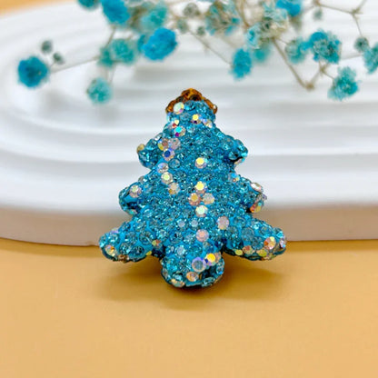 Christmas Tree Soft Clay Beads Drilled Straight Hole Beads
