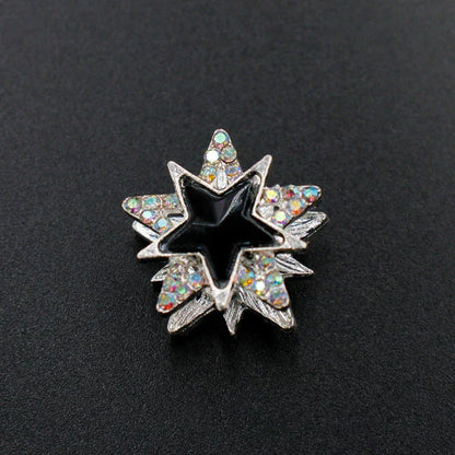 Hollow Double-sided Five-pointed Star Alloy Crystal Diamond Ball