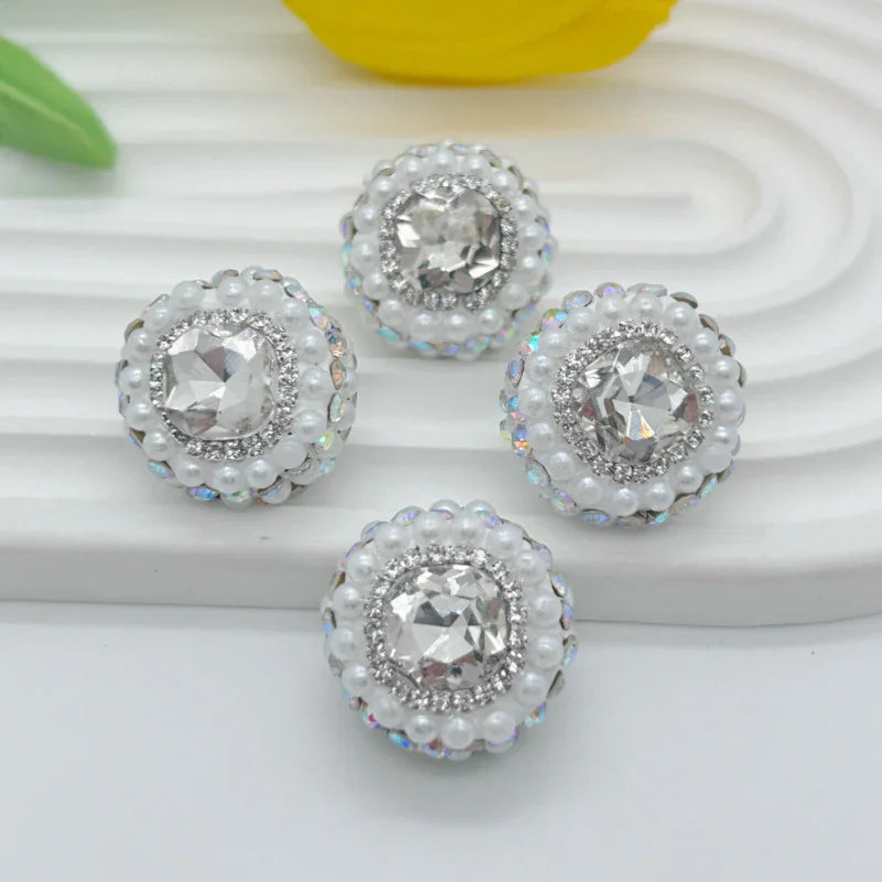Pearl Round Cake Clay Drill Ball Straight Hole Beads Clay-beads