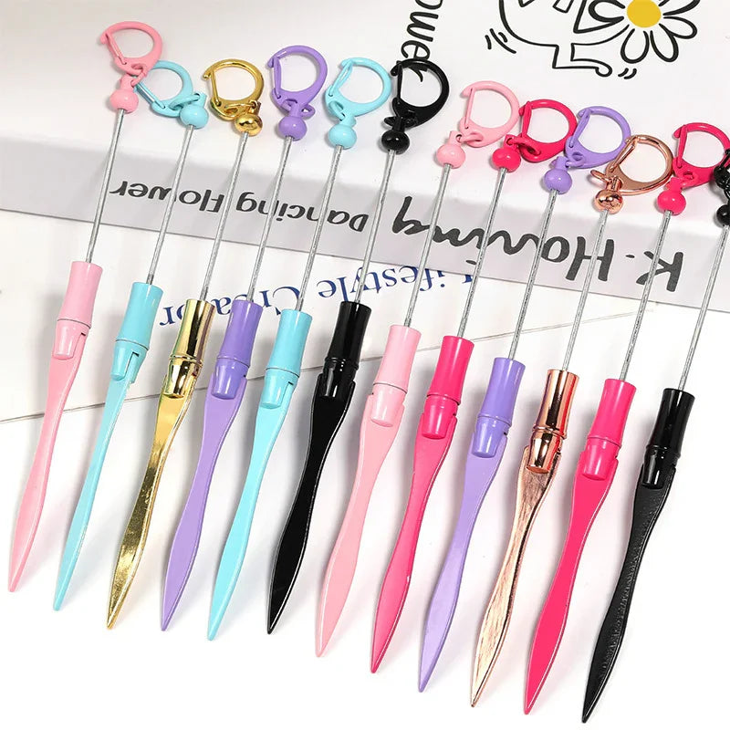 Beaded Letter Opening Knife Keychain Portable Opening Express Letter Opening Knife | DIY Beadable Pen Craft Gift Idea