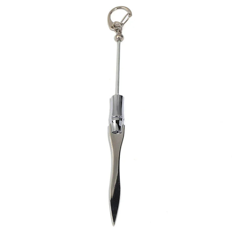 Beaded Letter Opening Knife Keychain Portable Opening Express Letter Opening Knife | DIY Beadable Pen Craft Gift Idea