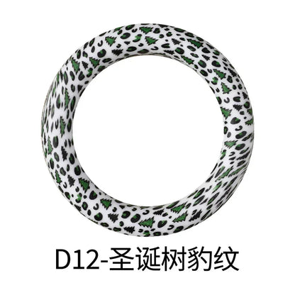 Flower Printing Silicone Circle 65mm Water Transfer Ring