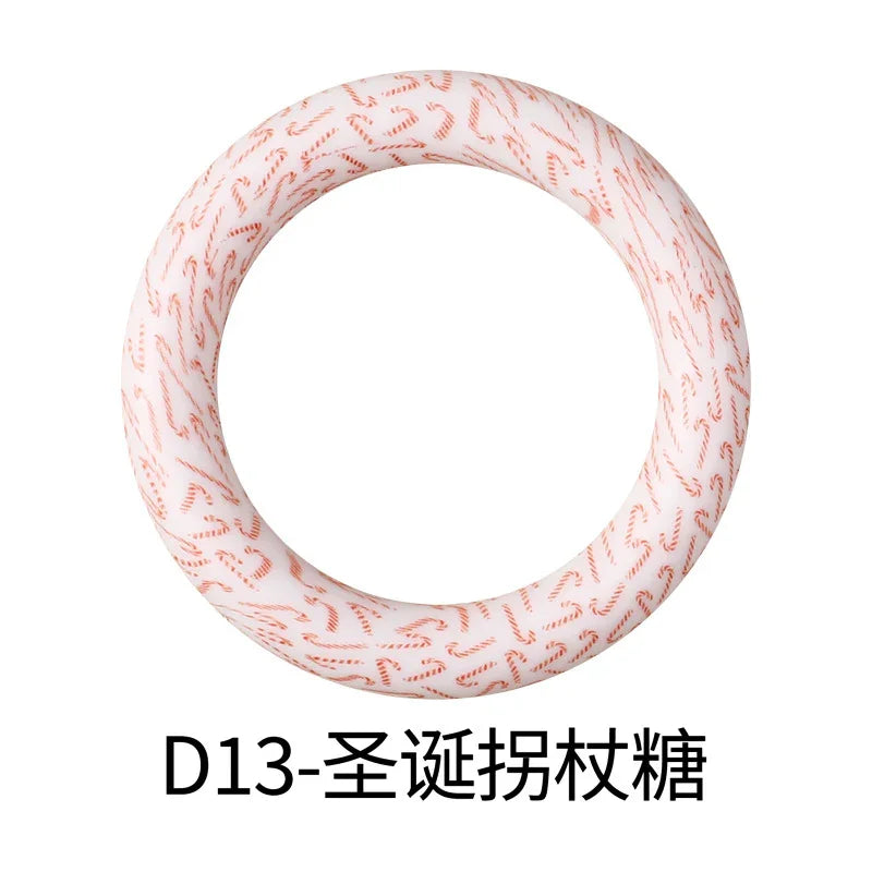 Flower Printing Silicone Circle 65mm Water Transfer Ring