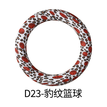 Flower Printing Silicone Circle 65mm Water Transfer Ring