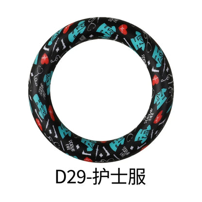 Flower Printing Silicone Circle 65mm Water Transfer Ring