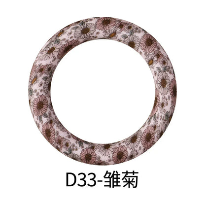 Flower Printing Silicone Circle 65mm Water Transfer Ring