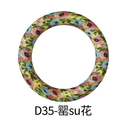 Flower Printing Silicone Circle 65mm Water Transfer Ring