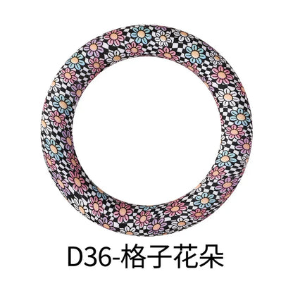 Flower Printing Silicone Circle 65mm Water Transfer Ring