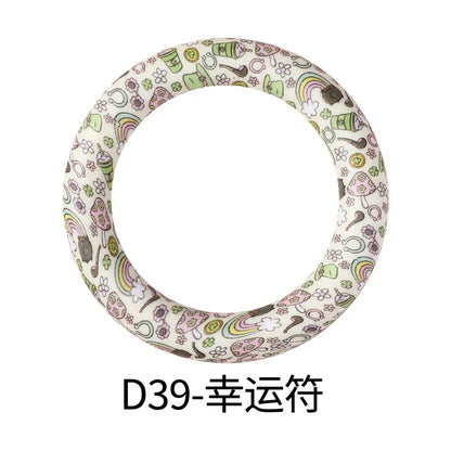 Flower Printing Silicone Circle 65mm Water Transfer Ring