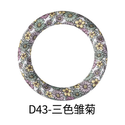 Flower Printing Silicone Circle 65mm Water Transfer Ring