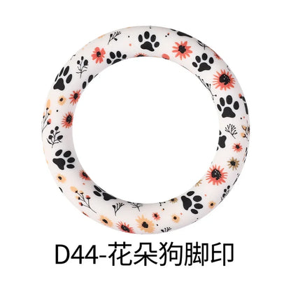 Flower Printing Silicone Circle 65mm Water Transfer Ring