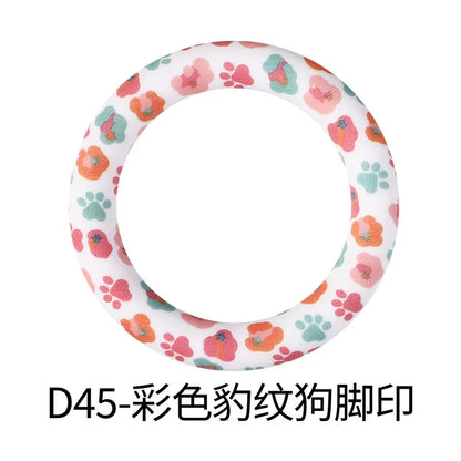 Flower Printing Silicone Circle 65mm Water Transfer Ring