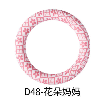 Flower Printing Silicone Circle 65mm Water Transfer Ring