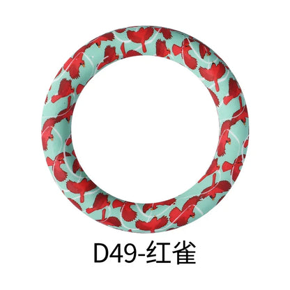 Flower Printing Silicone Circle 65mm Water Transfer Ring