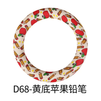 Flower Printing Silicone Circle 65mm Water Transfer Ring