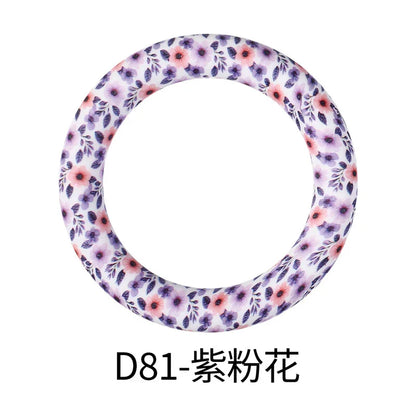 Flower Printing Silicone Circle 65mm Water Transfer Ring