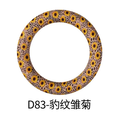 Flower Printing Silicone Circle 65mm Water Transfer Ring