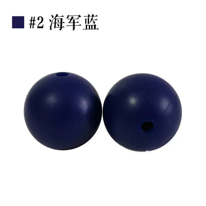 Colored Silicone Beads Round Beads 15mm Candy Color Silicone Beads