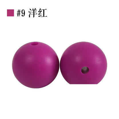 Colored Silicone Beads Round Beads 15mm Candy Color Silicone Beads