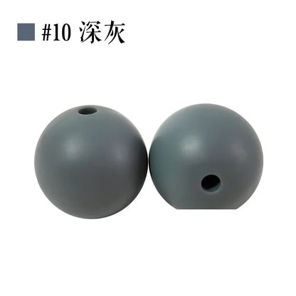 Colored Silicone Beads Round Beads 15mm Candy Color Silicone Beads
