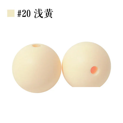 Colored Silicone Beads Round Beads 15mm Candy Color Silicone Beads