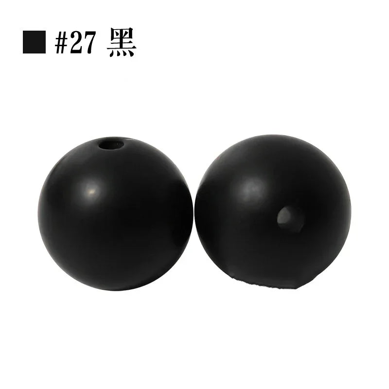 Colored Silicone Beads Round Beads 15mm Candy Color Silicone Beads