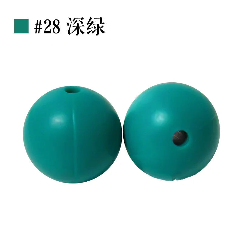 Colored Silicone Beads Round Beads 15mm Candy Color Silicone Beads