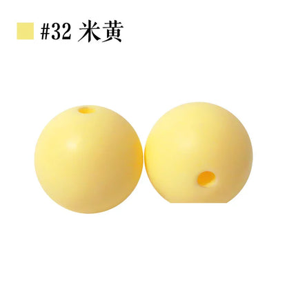 Colored Silicone Beads Round Beads 15mm Candy Color Silicone Beads