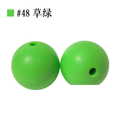 Colored Silicone Beads Round Beads 15mm Candy Color Silicone Beads