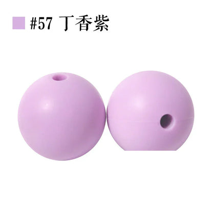 Colored Silicone Beads Round Beads 15mm Candy Color Silicone Beads