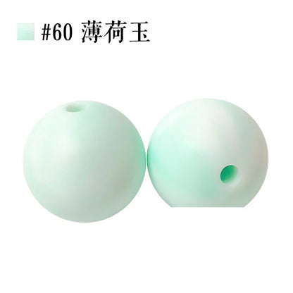 Colored Silicone Beads Round Beads 15mm Candy Color Silicone Beads