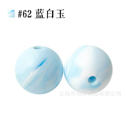 Colored Silicone Beads Round Beads 15mm Candy Color Silicone Beads